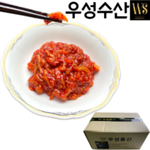 [우성수산] 업소용 오징어젓 가성비채쓴 3센치오징어젓갈 10kg 20kg 8종, 3센치 오징어젓 10kg(박스포장)