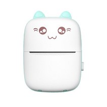 사진인화지 반명함사진 포토용지 미니 휴대용 영수증 충전식 사진 1 롤 열 프린터 무선 라벨 포켓 사무실, 02 파란