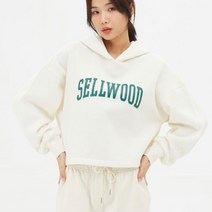 탑텐 22 FW 여성 플리스 기모 그래픽 크롭 후드 티셔츠 WT