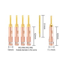 가스용접기 토치 절단기 CO2 E-cu 스터드 척 M3 M4 M5 M6 M8 M10 용접기 토치 건 소모품 개 수집, 01 M3
