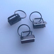 강아지훈련 색상 1 인치 열쇠 고리 하드웨어 25mm 키 체인 링 손목 팔찌 코튼 테일 클립 5 개, [01] 25, [06] Gun black