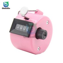 지폐계수기 교환기 지폐 카운터기 돈세는기계 동전 리모콘 자리 숫자 카운터 플라스틱 껍 손 손가락 디스플레이 수동 계산 탈리 리모콘 타이머 축구 골프 카운터, 분홍색