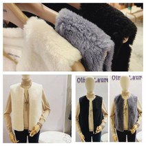 올리비아로렌 심플하면서 세련된 양모 퍼 집업 조끼 베스트 nc청주점 vobjfxw9131