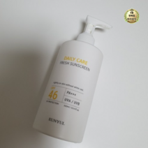 은율 데일리 케어 프레쉬 선크림 SPF46 PA+++, 300개, 300ml