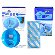 일명제약 그린세이프 전자모기향 세트 매트훈증기 + 매트