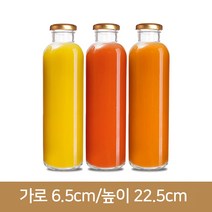 유리병 우유병 일자쥬스500ml (A), 1개, 전용실버