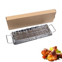 텍사스 바베큐 브리스킷 bbq 그릴 꼬챙이 바베큐그릴 숯불 훈제 캠핑용bbq 쇠고기 랙, 팬이 있는 그릴 스탠드