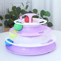 캣휠 고양이운동기구 고양이휠 3단계 애완 동물 고양이 장난감 훈련 놀이 접시 새끼 타워 트랙 디스크 지, 08 8
