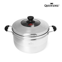 퀸센스 스텐 인덕션 찜 스팀쿠커 26cm
