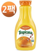 트로피카나 오렌지 주스 노 펄프 52 Floz, 2팩