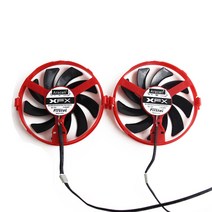 CPU 쿨러 공랭 인텔 AMD FDC10U12S9-C 쿨러 팬 교체 RX460 XFX Radeon RX 더블 방산 그래픽 카드 냉각, 한개옵션0