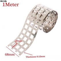 스팟용접기 Pure 1 Meters Nickel Strip 4P 99.96% High Belt Lithium Li-ion Battery Ni Plate For 18650, 01 녹
