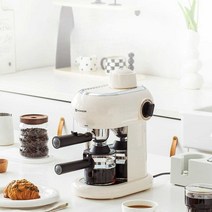 반자동 커피머신기 가정용 원두 커피 기계 홈카페, 커피머신 + 그라인더 + 커피 + 라떼아트