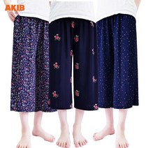 냉장고 아이스 쿨 8부 기능성 편한 바지 3+1