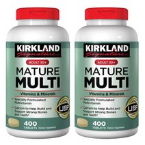 Kirkland 실버 멀티 비타민 미네랄 1+1 총800정, Kirkland 실버 멀티 비타민 미네