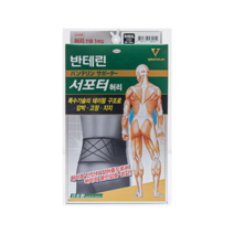 반테린코와 서포터 허리 보호대(블랙) XL, 1개
