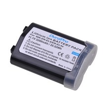 니콘배터리 3200mah en-el4 en el4 en-el4a enel4a 배터리 니콘 d3 d3s d2z d2h d2hs d2x d2xs d3x f6 호환, 1x 배터리