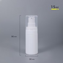 휴대용 진공 리필용 병 10 개 화장품 로션 크림 용기 여행용 펌프 병 15ML 30ML 50ML, 02 15ML white