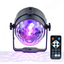 미니 빔프로젝터 캠핑 LEDSONLINE 미니 RGB 3W 크리스탈 매직 볼 Led 무대 램프 DJ 디스코 레이저 파티 조, 02 US plug