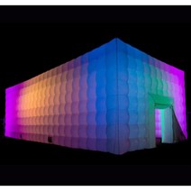 다채로운 빛을 가진 팽창 식 천막 부스 백색 당 사건 사용 집, [11] 10x6x3.5