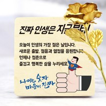 아이상패 자작나무 우드레터+금장미세트 어버이날 부모님감사패, ◆우드레터+금장미세트◆