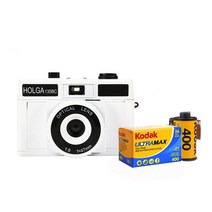 홀가 카메라 135BC+코닥필름 1롤 필름카메라 35mm필름사용 다회용카메라 필카 토이카메라, 홀가 카메라 135 BC -화이트+코닥필름 1롤