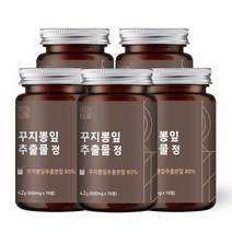 자연바름 꾸지뽕 잎 추출물 추출 분말 정 매스틱 양배추 브로콜리 안동산마 매실, 5개, 42g