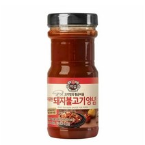 CJ더마켓 만능 소스 황금 소스 양념 장레시피 백설 매콤한 돼지불고기양념 양념 간장 소불고기 돼지고기 전골 840G, 24개