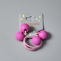 무광 파스텔볼 앤 컬러볼 여아머리방울 아동머리끈