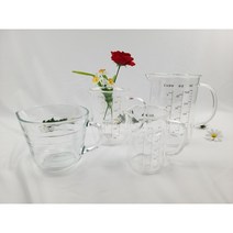 가벼운 내열유리 눈금 계량컵 1000ml/500ml/250ml 다용도 머그, 내열유리계량컵500ml, 1개