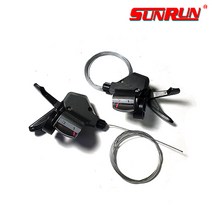 선런 SL-30 3x7단 인덱스 변속레버 시마노호환, 블랙, 우측7단, 1개