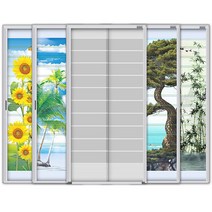 YNK롤 현관 문 방충망 미세 현관모기장 자동 롤 방충문, 1개