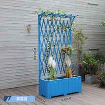 조경시설물 차폐목재휀스 방부목 단독주택 담장울타리, 80x40x190블루