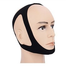 코골이방지실리콘 코골이방지기구 무호흡가드 anti snoring belt stop 여성, 검은 색
