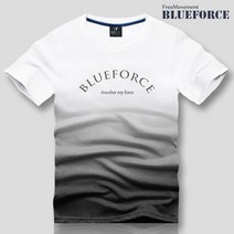 블루포스 코리아 남여공용 그라데이션 에일 반팔티(JJRSU5) 빅사이즈 남자티셔츠 커플티 단체복 반팔 티셔츠