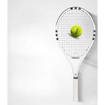 테니스 라켓 남여공용 싱글 초보자 입문용 테니스채, 화이트