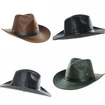 인디애나 존스 가죽 페도라 인조가죽모자 가죽모자 빈티지모자 정장모자