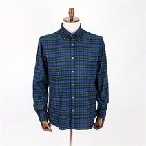 코오롱 브렌우드 NC13 블루그린 체크 셔츠 SAW871