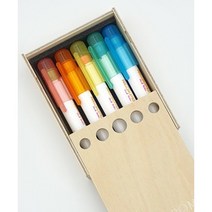 HAGOROMO 하고로모 나무 자개장식 분필홀더 보관함 분필케이스, 5P 케이스