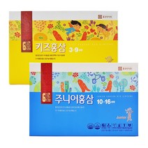 종근당건강 키즈홍삼 + 주니어홍삼, 60포, 20ml