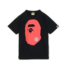 어 배팅 에이프 반팔 티 티셔츠 COLORS BIG APE HEAD TEE 베이프 아웃도어 스트릿 패션 여자 스포티 캐주얼 코디 BAPE 남자 친구 선물 일본 직구 여성 APE 남
