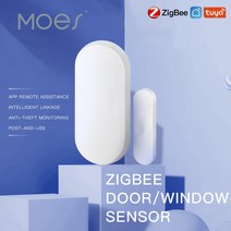 Moes Tuya ZigBee 스마트 윈도우 도어 게이트 센서 감지기 스마트 홈 보안 경보 시스템 스마트 라이프 Tuya App 원격 제어, China