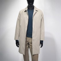 지이크F SH05 베이지 춘추 트랜치 맥코트 집업 싱글 버튼 22FW 양말증정 FN7501