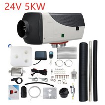 무시동 에어컨 히터 화물차 캠핑용 일체형 난방 피크닉 난로 이동식 차박 온풍기 5kw 8kw 12v24v 자동차 주차 연료 공기 히터 공기 디젤 히터 원격 제어 lcd rv, 24v 5kw