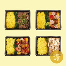 넉넉소반 강황밥4종 직장인을 위한 단백질 점심 냉동 간편 프리미엄 도시락, 1세트