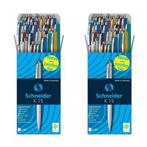 Schneider 슈나이더 K15 볼펜 M 파란색 50입 (2개) K 15 Ballpoint Pen BLUE
