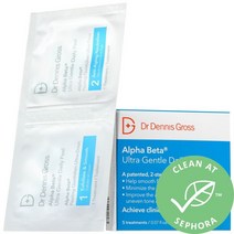 [정품]닥터 데니스 그로스 스킨케어 미니 Alpha Beta® 울트라 Gentle Daily Peel 패드 for Sensitive 스킨 185937, 5 Treatments