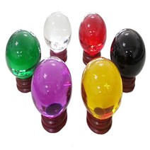풍수백화점 유리구슬 수정구슬 명상 집중령 향상 촬영 소품, 8cm 투명