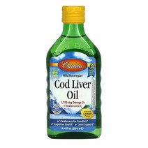칼슨랩 와일드 코드 리버 오일 천연 레몬향 250ml 1개 Cod Liver Oil, 기본