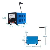 소형발전기 20W 비상 핸드 크랭크 발전기 고전력 충전기 휴대용 USB 충전 야외 캠핑 생존, 02 Generator